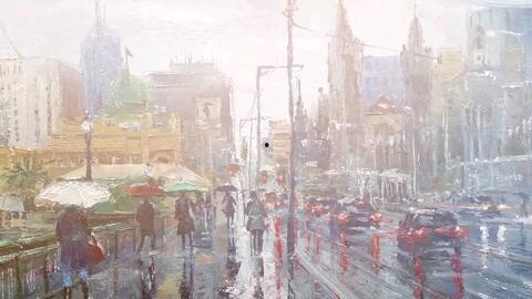 爆料海景油画视频,一场视觉盛宴的幕后故事  第1张